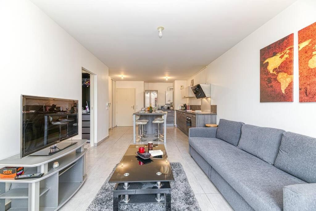 Bel Appartement-Garage Prive-Balcon-Wifi Fibre Rhut Eksteriør bilde
